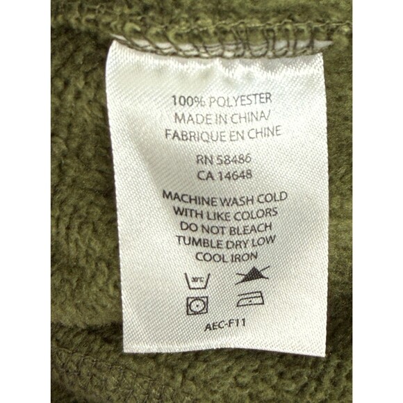 WHITE SIERRA Men's Large Pullover Sweater Half Zip Polyester Green Heavyweight L - Picture 6 of 10